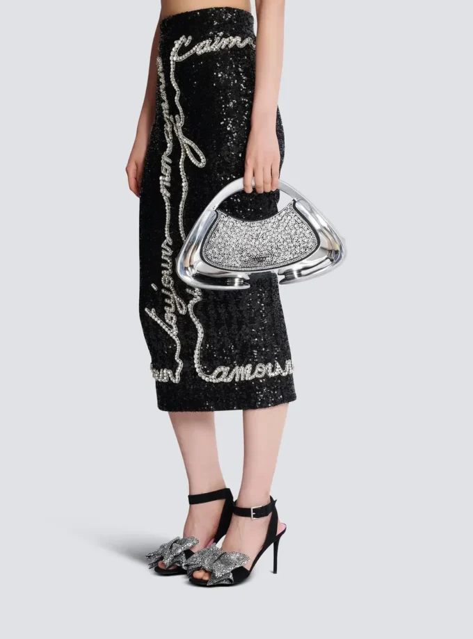 Borsa Jolie Madame media con strass Borsa Jolie Madame media con strass