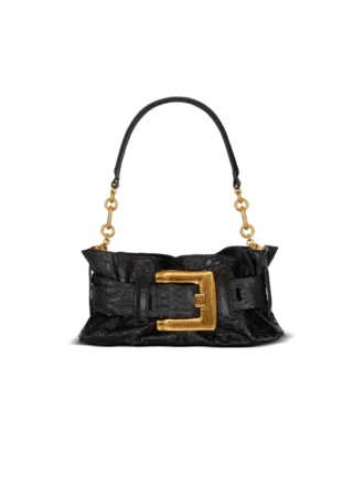 Borsa Mini Anthem in pelle di vitello goffrata con stampa cocco