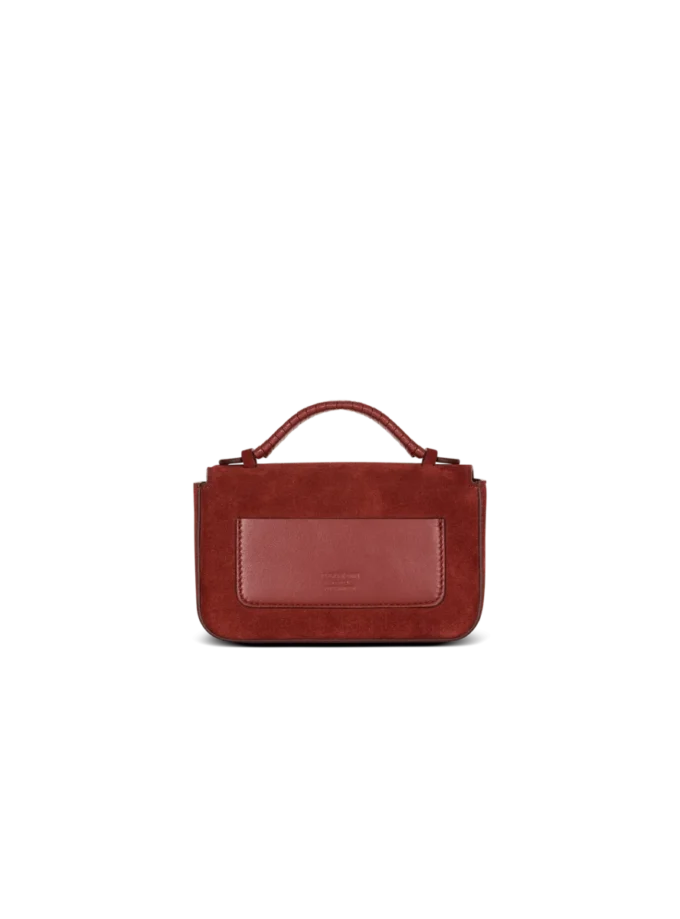 Borsa Mini B-Buzz 17 in pelle scamosciata
