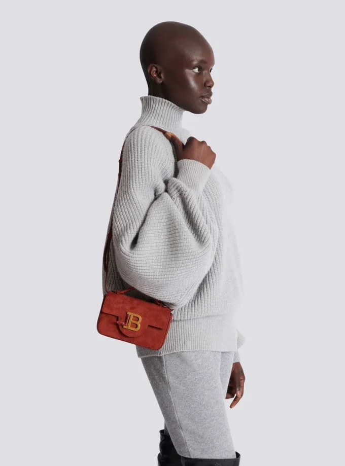 Borsa Mini B-Buzz 17 in pelle scamosciata