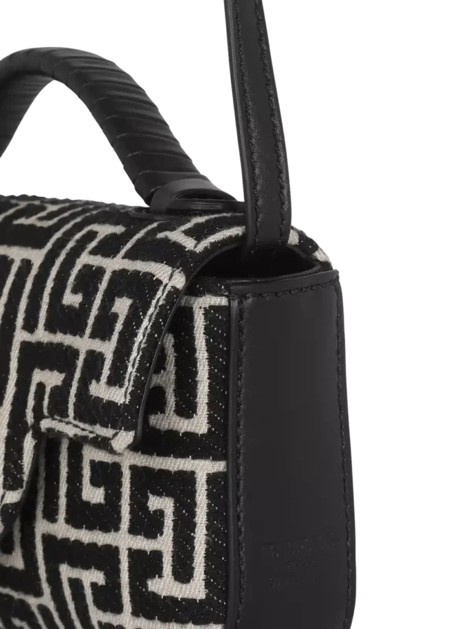 Borsa mini jacquard con monogramma B-Buzz
