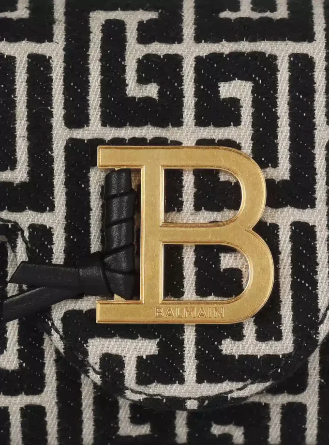 Borsa mini jacquard con monogramma B-Buzz