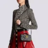Borsa mini jacquard con monogramma B-Buzz