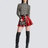 Borsa mini jacquard con monogramma B-Buzz