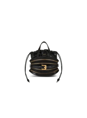 Borsa Mini Shuffle Zips in pelle di vitello