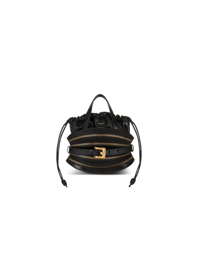 Borsa Mini Shuffle Zips in pelle di vitello Borsa Mini Shuffle Zips in pelle di vitello