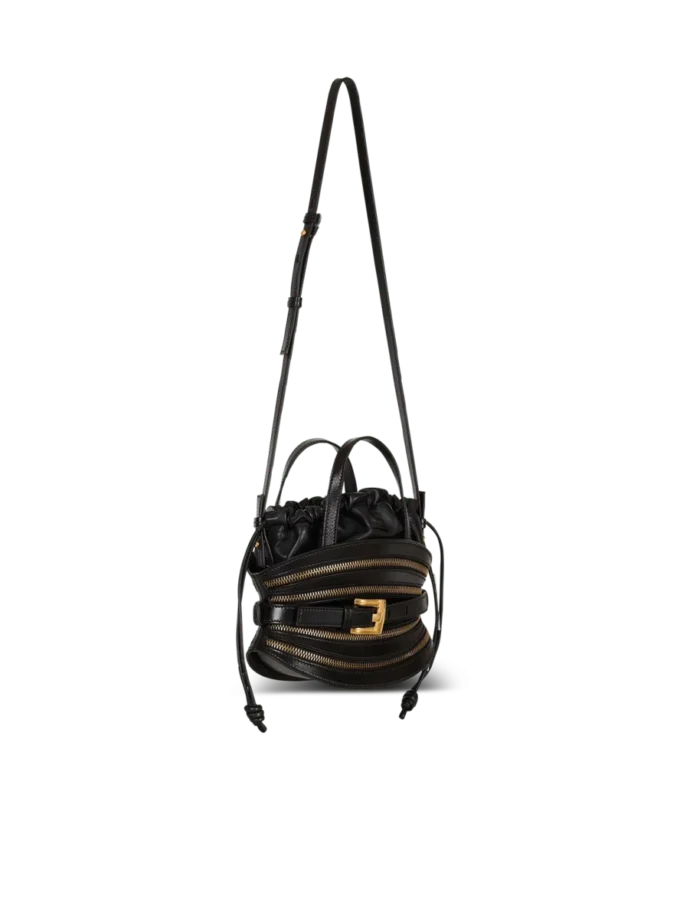 Borsa Mini Shuffle Zips in pelle di vitello Borsa Mini Shuffle Zips in pelle di vitello