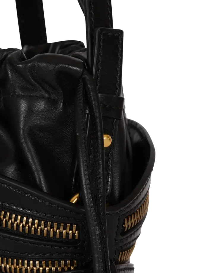 Borsa Mini Shuffle Zips in pelle di vitello Borsa Mini Shuffle Zips in pelle di vitello