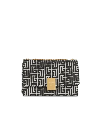 Borsa piccola morbida in tela con monogramma 1945