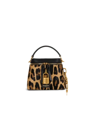 Borsa Pulse Vanity in pelle con stampa leopardata