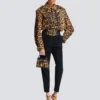 Borsa Pulse Vanity in pelle con stampa leopardata Borsa Pulse Vanity in pelle con stampa leopardata