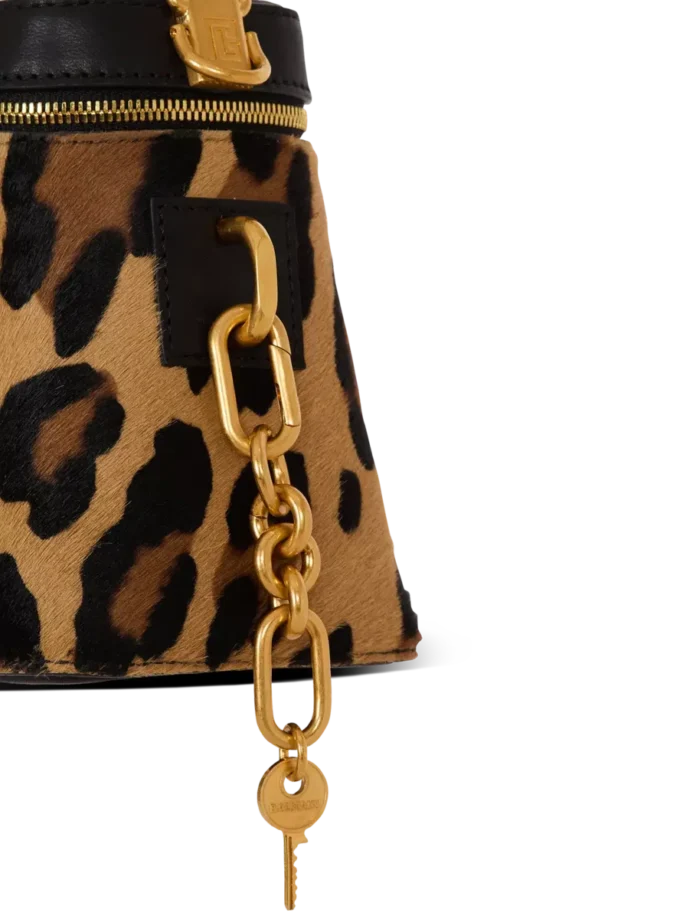 Borsa Pulse Vanity in pelle con stampa leopardata Borsa Pulse Vanity in pelle con stampa leopardata