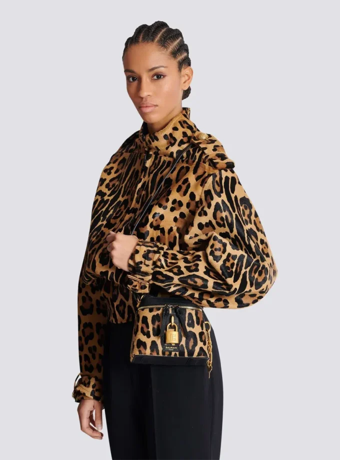 Borsa Pulse Vanity in pelle con stampa leopardata Borsa Pulse Vanity in pelle con stampa leopardata