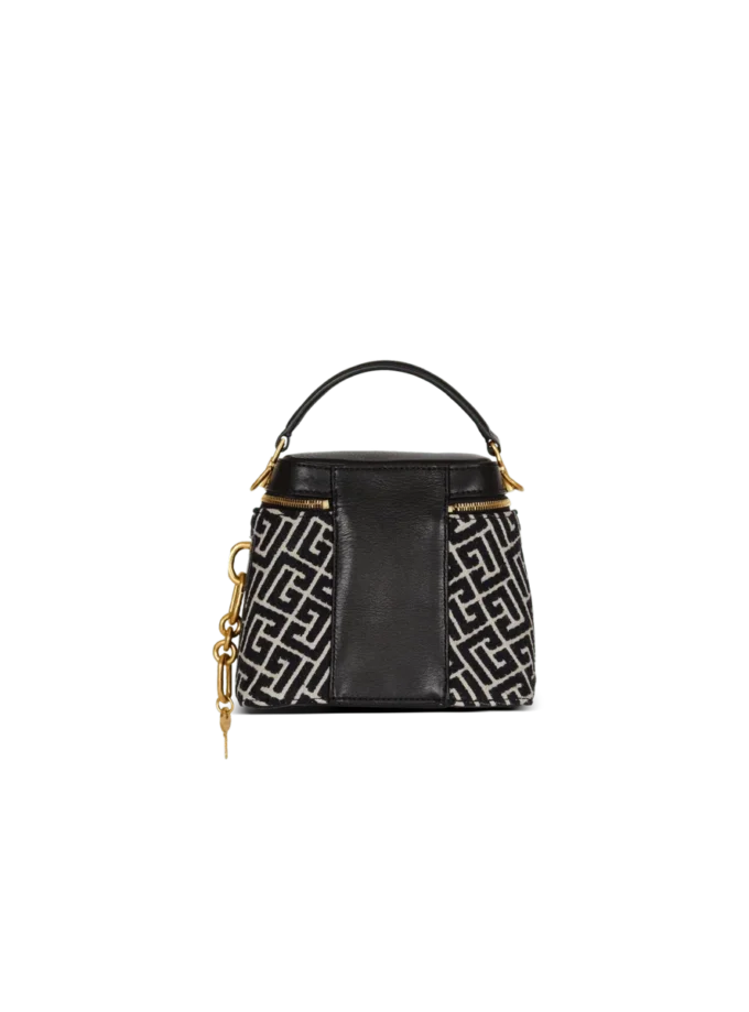 Borsa Pulse Vanity in tela jacquard monogrammata e pelle
