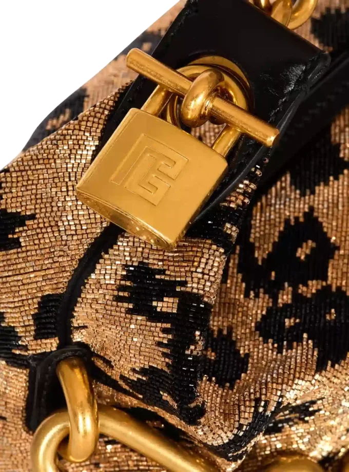 Borsa ricamata con motivo leopardato Sync Mini Borsa ricamata con motivo leopardato Sync Mini