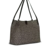 Borsa Shopper media in jacquard monogramma e pelle di vitello Borsa Shopper media in jacquard monogramma e pelle di vitello