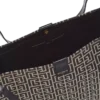 Borsa Shopper media in jacquard monogramma e pelle di vitello Borsa Shopper media in jacquard monogramma e pelle di vitello