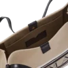 Borsa Shopper media in tela e pelle di vitello Borsa Shopper media in tela e pelle di vitello