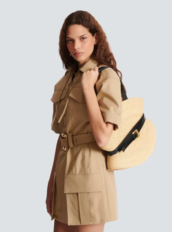 Borsa Shuffle Medium in rafia Borsa Shuffle Medium in rafia