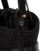 Borsa Shuffle Mini in pelle di vitello e rafia