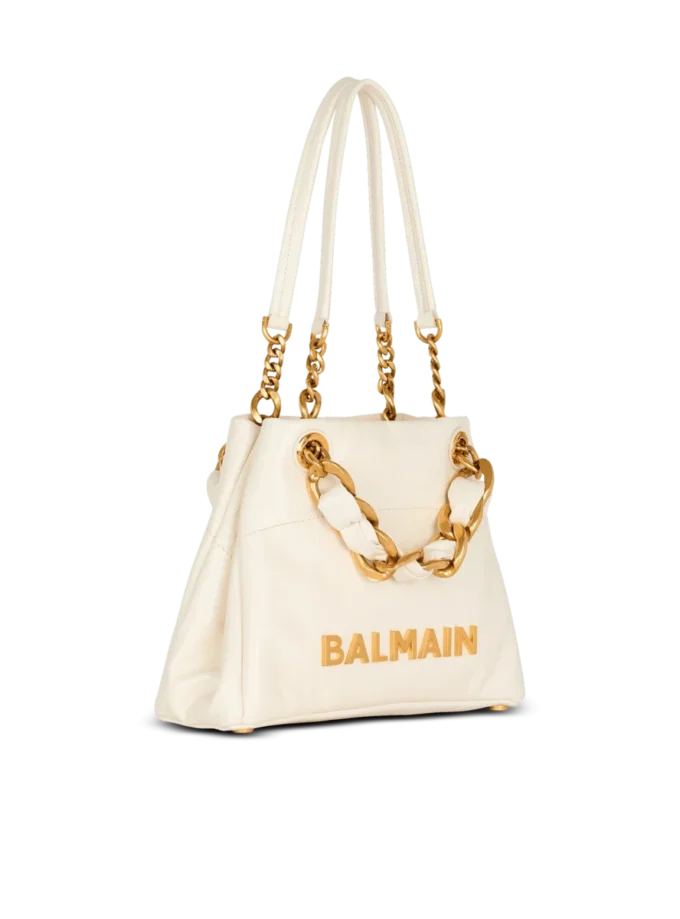 Borsa Small 1945 Soft in pelle di vitello martellata con monogramma PB Labyrinth Borsa Small 1945 Soft in pelle di vitello martellata con monogramma PB Labyrinth