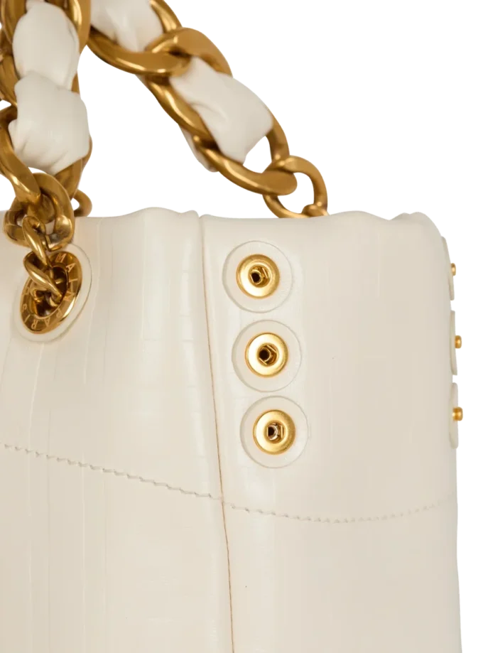 Borsa Small 1945 Soft in pelle di vitello martellata con monogramma PB Labyrinth Borsa Small 1945 Soft in pelle di vitello martellata con monogramma PB Labyrinth