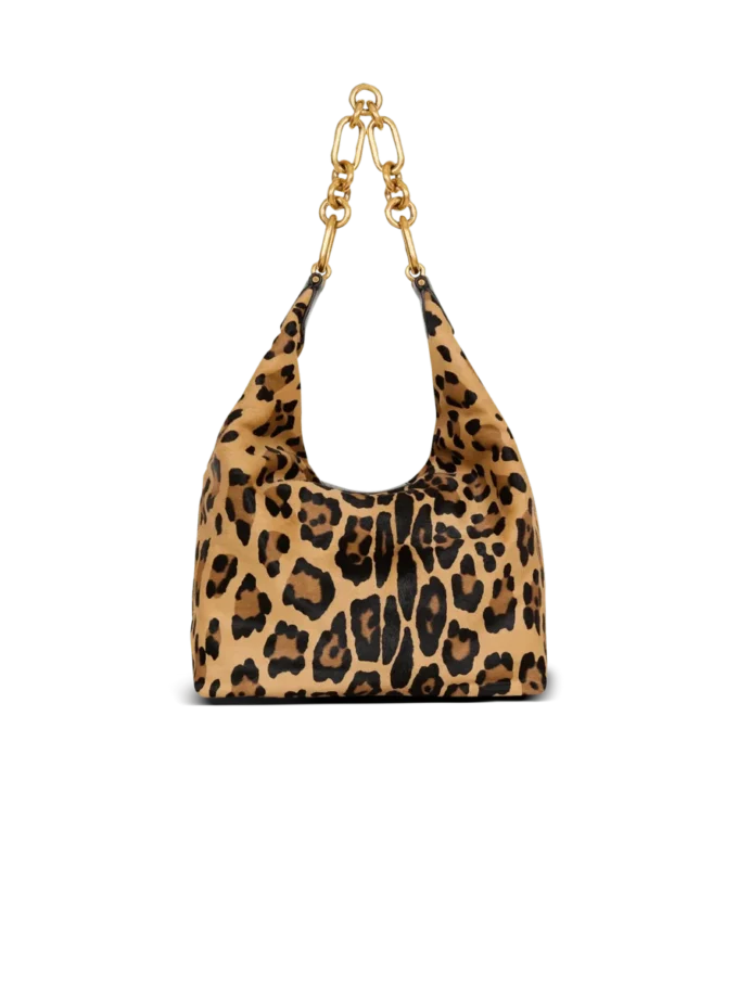 Borsa Sync Hobo in pelle con stampa leopardata Borsa Sync Hobo in pelle con stampa leopardata
