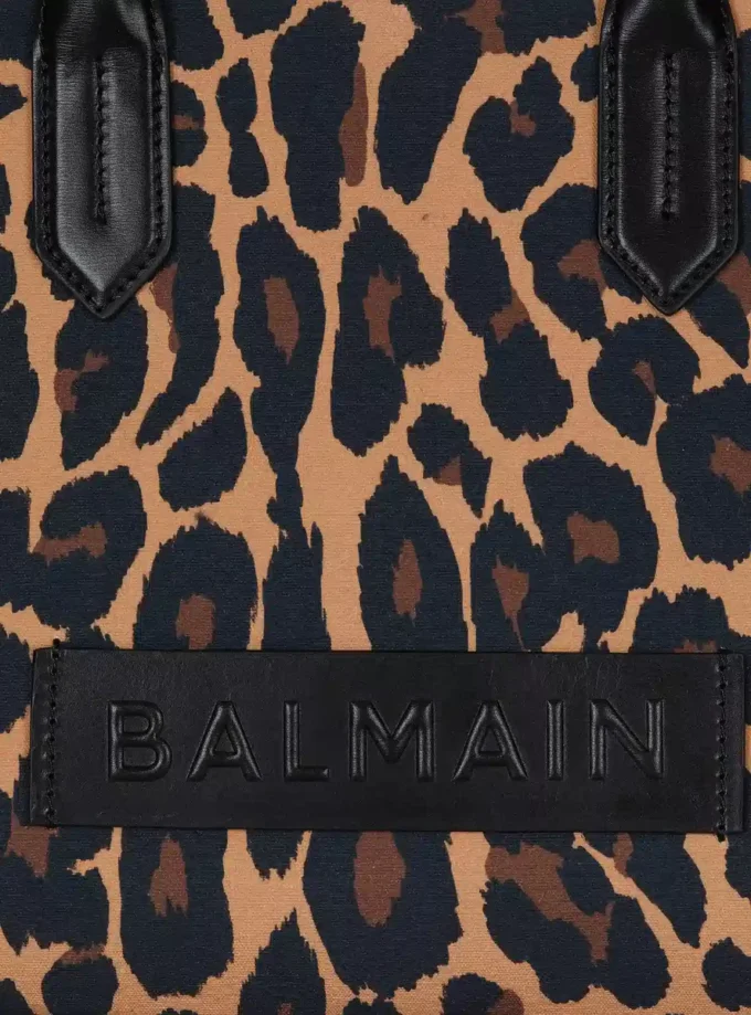 Borsa tote B-Army 36 con stampa leopardata Borsa tote B-Army 36 con stampa leopardata