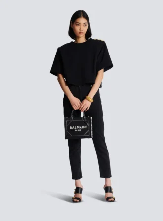 Borsa tote B-Army in tela monogrammata e pelle