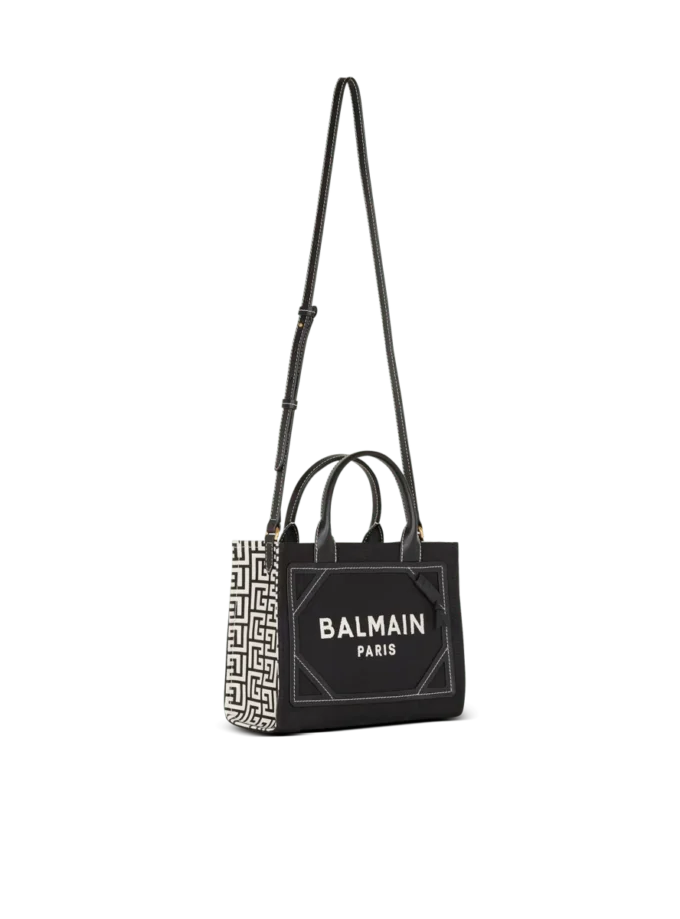 Borsa tote B-Army in tela monogrammata e pelle Borsa tote B-Army in tela monogrammata e pelle