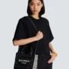 Borsa tote B-Army in tela monogrammata e pelle Borsa tote B-Army in tela monogrammata e pelle