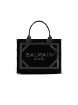 Borsa tote B-Army piccola in pelle scamosciata