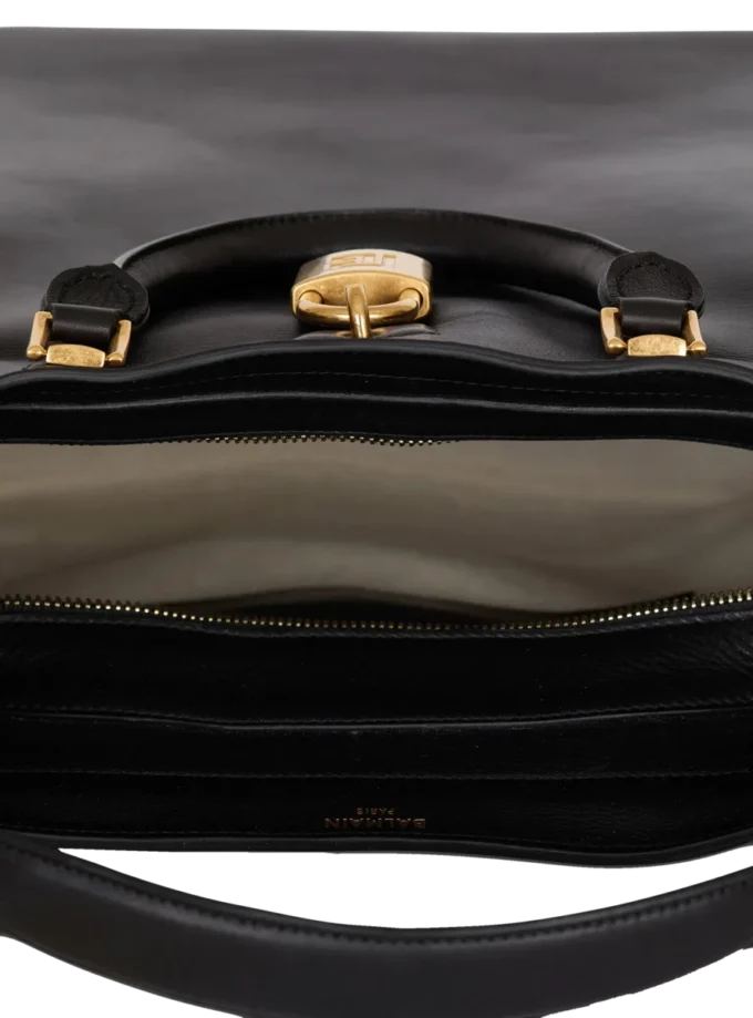 Borsa tote grande Pulse in pelle di vitello cerata Borsa tote grande Pulse in pelle di vitello cerata