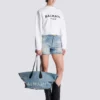 Borsa tote in denim Track Borsa tote in denim Track