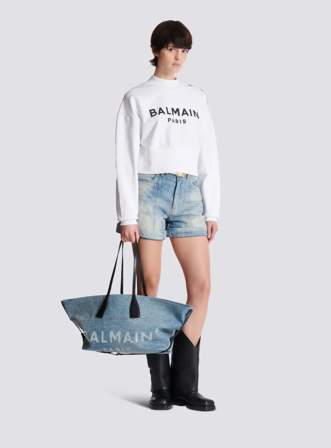 Borsa tote in denim Track Borsa tote in denim Track