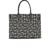 Borsa tote in jacquard con monogramma B-Army 42 e pelle Borsa tote in jacquard con monogramma B-Army 42 e pelle