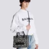 Borsa tote in jacquard con monogramma B-Army e pelle Borsa tote in jacquard con monogramma B-Army e pelle