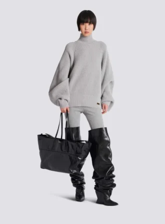 Borsa tote in pelle di vitello Track Zips
