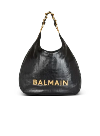 Borsa tote in pelle stropicciata 1945 Soft Hobo con monogramma