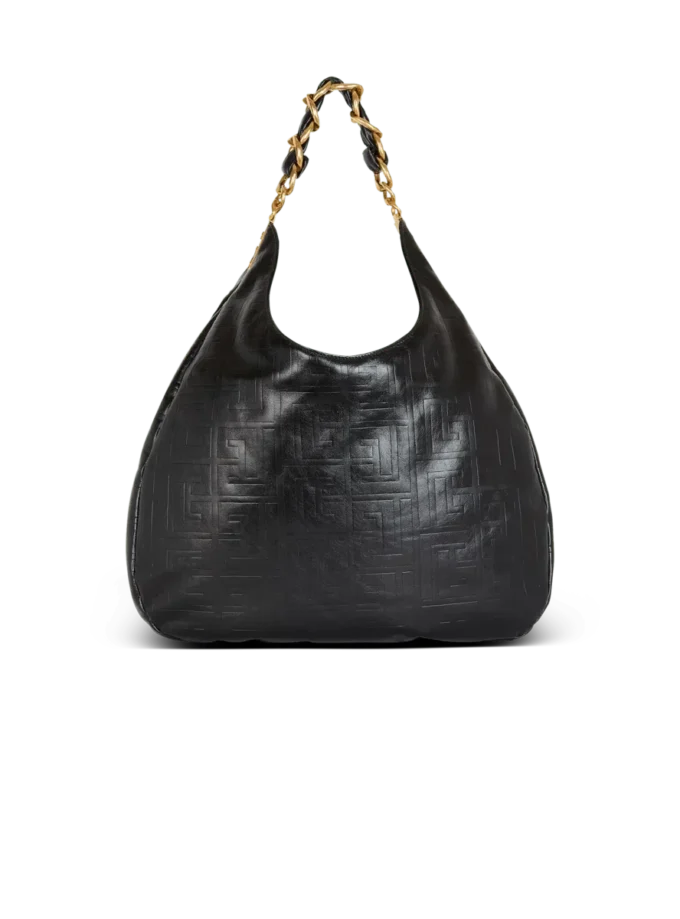 Borsa tote in pelle stropicciata 1945 Soft Hobo con monogramma Borsa tote in pelle stropicciata 1945 Soft Hobo con monogramma