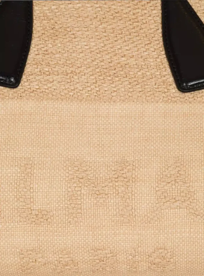 Borsa tote in rafia Track Borsa tote in rafia Track