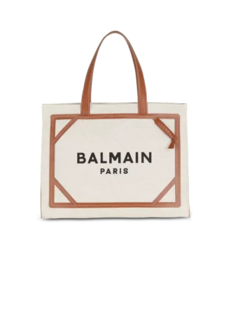 Borsa tote in tela B-Army 42 con dettagli in pelle