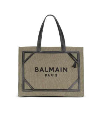 Borsa tote in tela B-Army 42 con dettagli in pelle