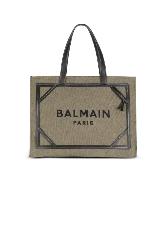 Borsa tote in tela B-Army 42 con dettagli in pelle Borsa tote in tela B-Army 42 con dettagli in pelle