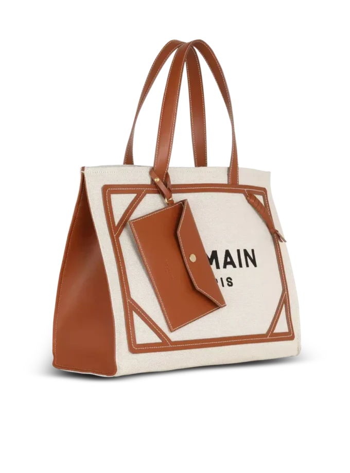 Borsa tote in tela B-Army 42 con dettagli in pelle Borsa tote in tela B-Army 42 con dettagli in pelle