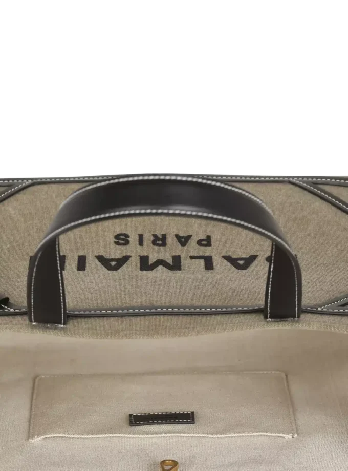 Borsa tote in tela B-Army 42 con dettagli in pelle Borsa tote in tela B-Army 42 con dettagli in pelle