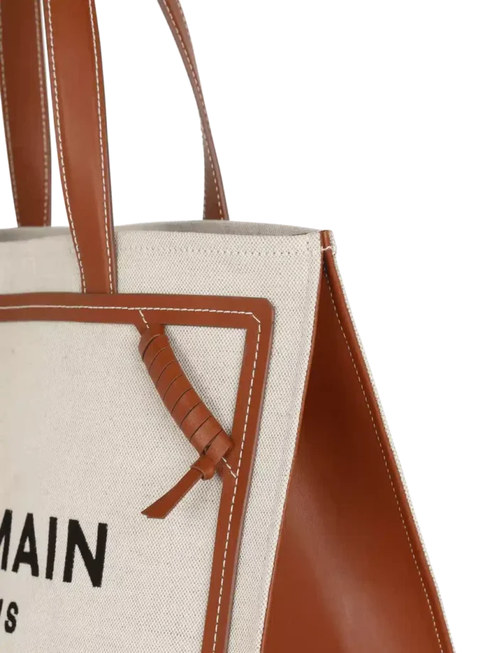 Borsa tote in tela B-Army 42 con dettagli in pelle Borsa tote in tela B-Army 42 con dettagli in pelle
