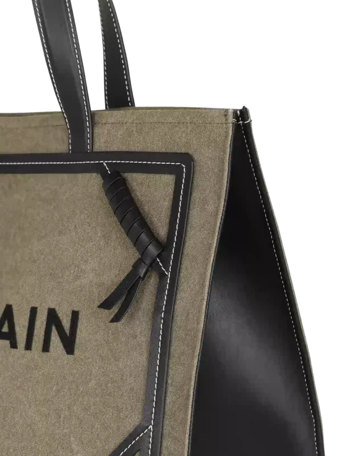 Borsa tote in tela B-Army 42 con dettagli in pelle Borsa tote in tela B-Army 42 con dettagli in pelle