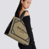 Borsa tote in tela B-Army 42 con dettagli in pelle Borsa tote in tela B-Army 42 con dettagli in pelle