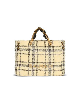 Borsa tote in tweed a quadri 1945